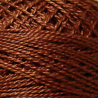 Valdani Perle Cotton Size 8, Solids: 1641 - Red Brown Light