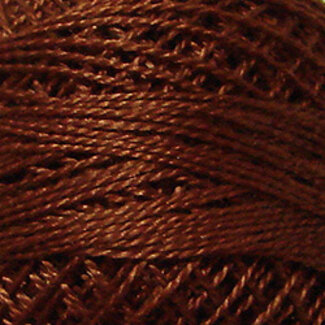 Valdani Perle Cotton Size 8, Solids: 1642 - Red Brown Medium Light