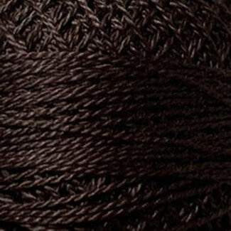 Valdani Perle Cotton Size 8, Solids: 173 - Rich Brown Dark
