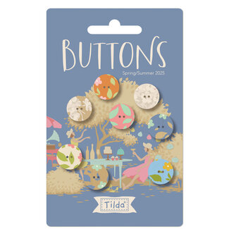 Tilda Sunday Brunch Buttons, 14 mm, 8 pcs