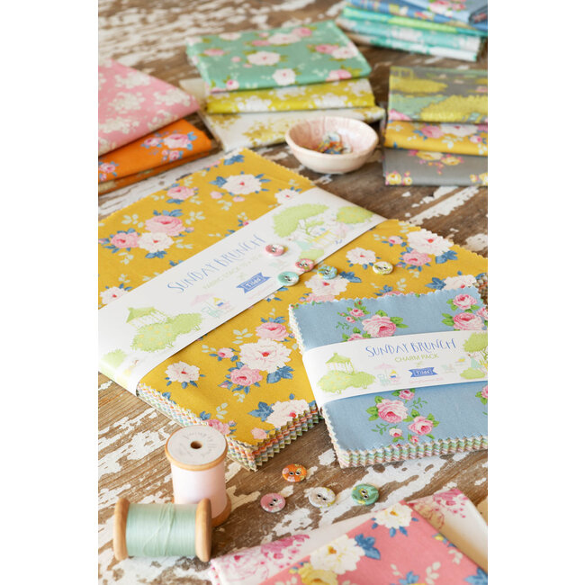 Sunday Brunch Layer Cake 10 inch squares, 40 pcs