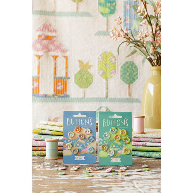 Sunday Brunch Buttons, 14 mm, 8 pcs
