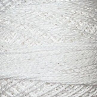 Valdani Perle Cotton Size 8, Solids: 3 - White