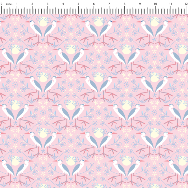 Soft Summer, Great Blue Heron, 02524-02 $0.22/cm or $22/m