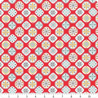 Riley Blake Designs My Happy Place, Canvas, My Happy Place Applique, Cayenne, $0.30/cm or $30/m