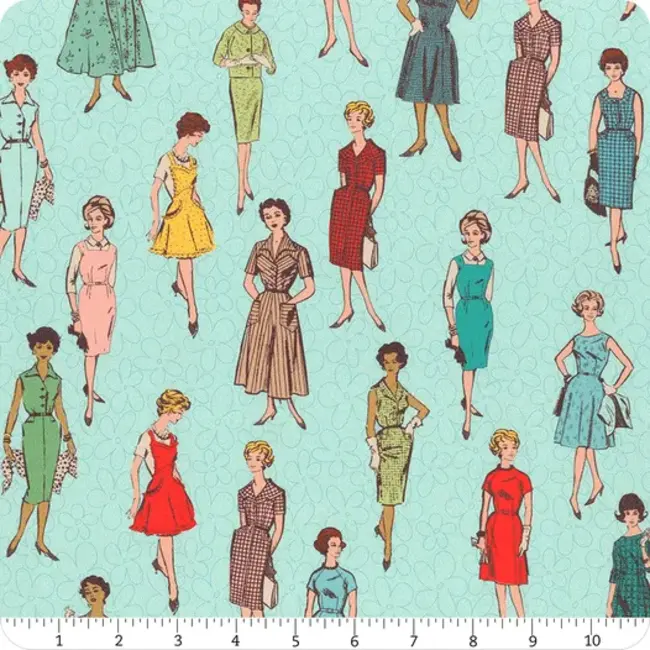 My Happy Place, Canvas, Vintage Ladies, Songbird, $0.30/cm or $30/m