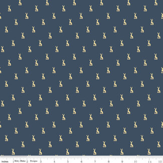 Riley Blake Designs Jane Austen, Emma, C16532, Austen Family Crest, Navy, $0.24/cm or $24/m