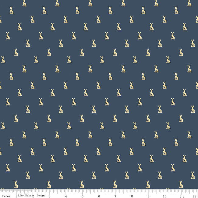 Jane Austen, Emma, C16532, Austen Family Crest, Navy, $0.24/cm or $24/m