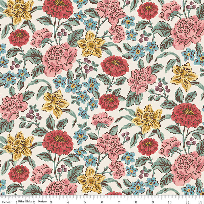 Jane Austen, Emma, C16530, Hartfield, Cream, $0.24/cm or $24/m