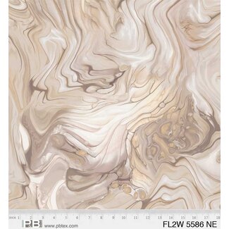 P & B Textiles FLUIDITY WIDE II, FL2W 5586 , Neutral $0.36 per cm or $36/m