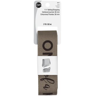 Dritz 1-1/2" One of a Kind Polyester Belting & Strapping, Stone, 2 yd