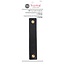 5-1/2" Faux Leather Handle Set, Black