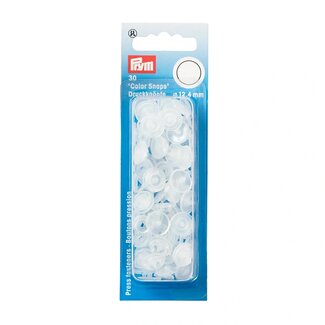 Prym COLOR Snaps 12.4 mm transparent shiny 30pc