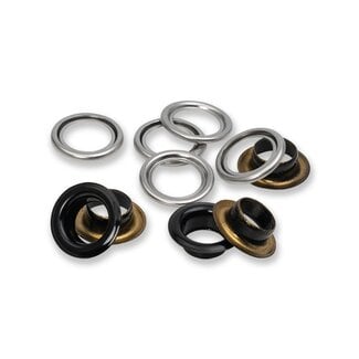 Prym Eyelets with washers 11 mm black 20pc