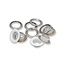 Eyelets with washers 11 mm white 20pc