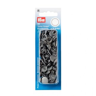 Prym COLOR Snaps 12.4 mm silver grey 30pc