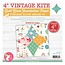 Vintage Kite Quilt Block Foundation Paper Piecing Pad, 42 sheets, 4in blocks