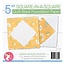 Square-In-A-Square Foundation Paper Piecing Pad, 42 blocks, 5in