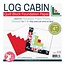 Log Cabin Quilt Block Foundation Paper Piecing Pad, 42 sheets, 4in blocks