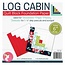 Log Cabin Foundation Paper Piecing Pad, 42 blocks, 6in