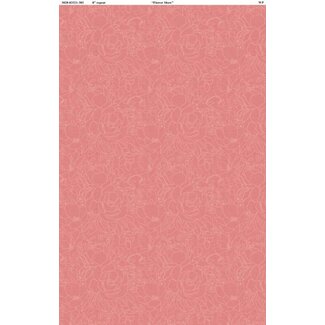 Wilmington Prints Peach Whispers, Floral Outlines Coral, 0.24/cm or $24/m