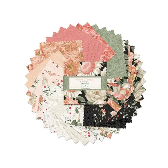 Peach Whispers, Charm Pack, 42 x 5" squares