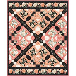 Wilmington Prints Peach Whispers Throw Quilt Pattern