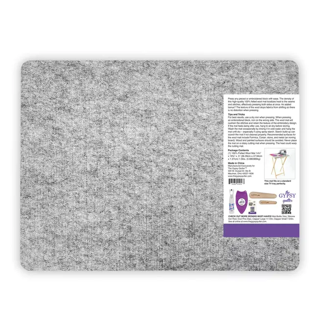 Wool Pressing Mat - approx 14" x 19"