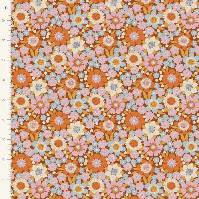 Wallflower, Lauren, Caramel, $0.24/cm or $24/m