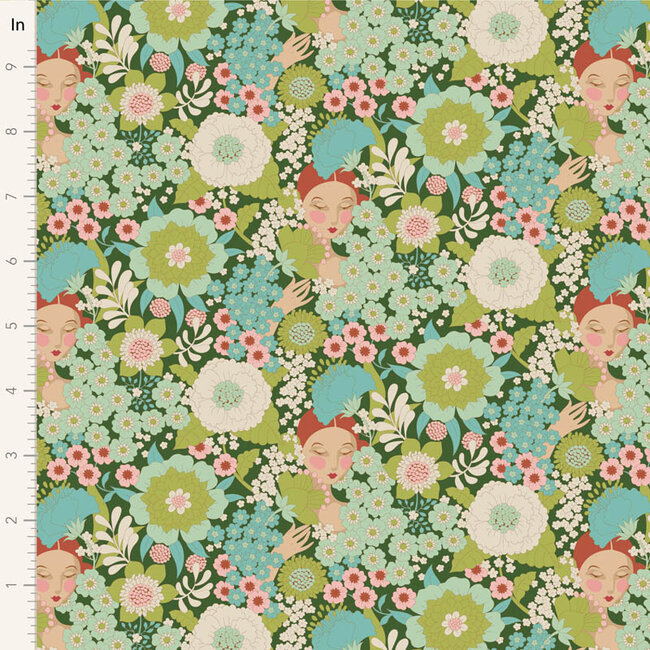 Wallflower, Green, $0.24/cm or $24/m