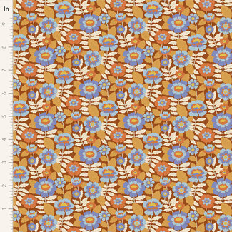Tilda Wallflower, Beverly Caramel, $0.24/cm or $24/m