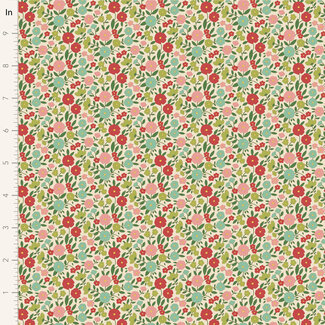 Tilda Wallflower, Janice, Green, $0.24/cm or $24/m