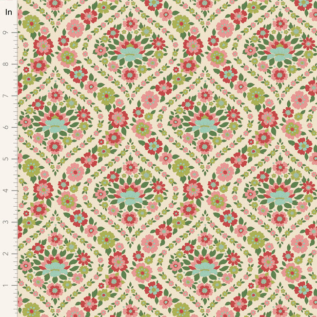 Wallflower, Bianca, Green, $0.24/cm or $24/m