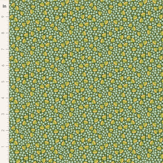 Tilda Bellflower, Pine, $0.24/cm or $24/m