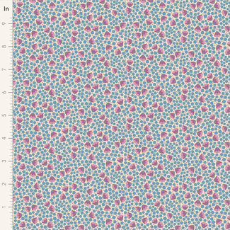 Tilda Bellflower, Blue, $0.24/cm or $24/m