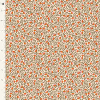 Tilda Bellflower, Sand, $0.24/cm or $24/m