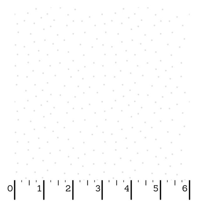 Kimberbell Basics, Tiny Dots, White on White, $0.22/cm or $22/m