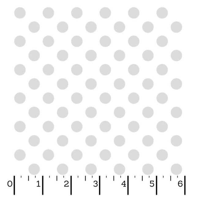 Kimberbell Basics, Dots, White, $0.22/cm or $22/m
