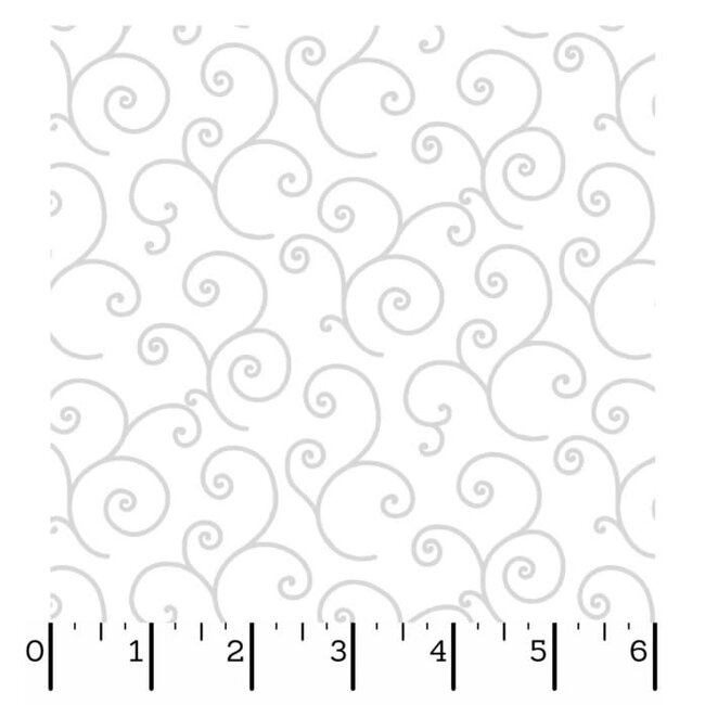 Kimberbell Basics, Scroll, White, $0.22/cm or $22/m