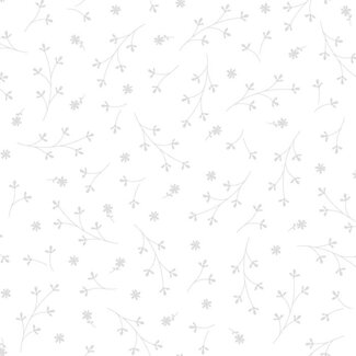 Maywood Kimberbell Basics, Pretty Petals, White, $0.22/cm or $22/m