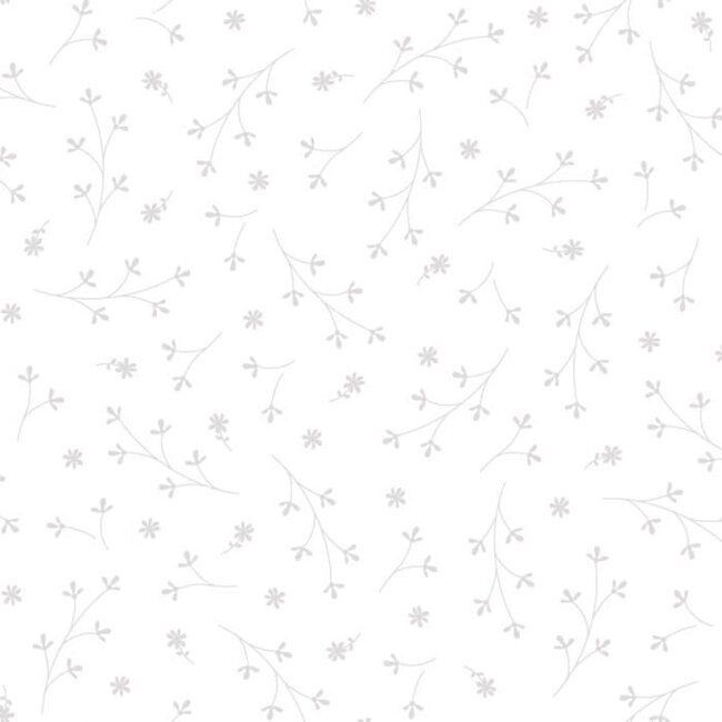 Kimberbell Basics, Pretty Petals, White, $0.22/cm or $22/m