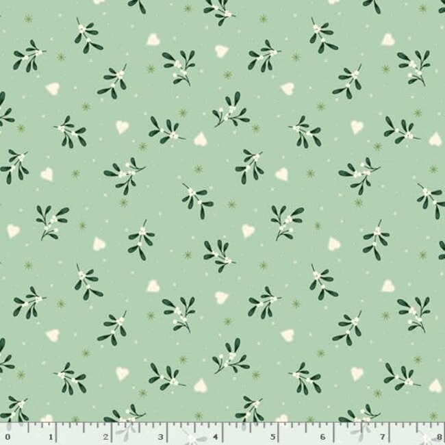 Make It Merry, Hearts and Sprigs, $0.24/cm or $24/m