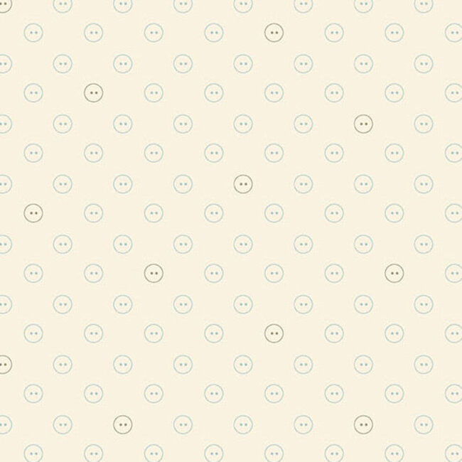 Sewing Bird, Buttons, A1617-Starched, $0.24/cm or $24/m