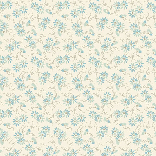 Sewing Bird, Daisy Chain, A1616-Nimbus, $0.24/cm or $24/m