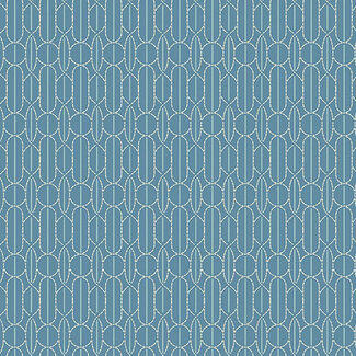 Andover Sewing Bird, Pin Tuck, A1614-Deep Indigo, $0.24/cm or $24/m