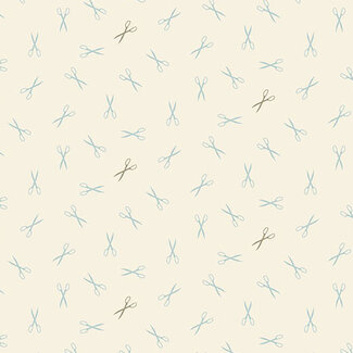 Andover Sewing Bird, Good Scissors, A1612-Lace, $0.24/cm or $24/m