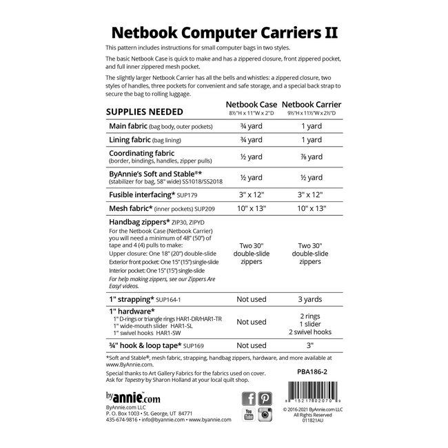Netbook Computer Carriers II Pattern