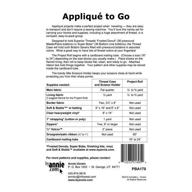 Appliqué to Go Pattern