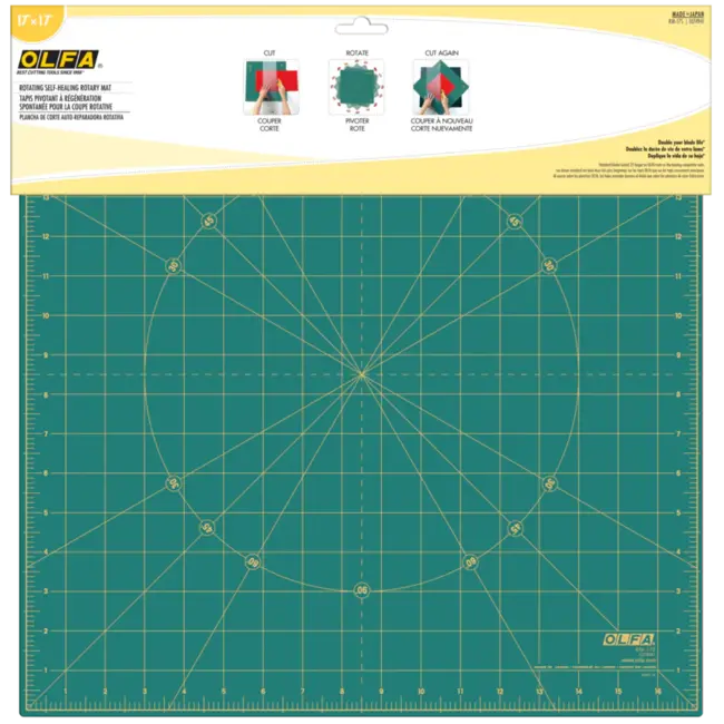 17" Rotating, Self-Healing Cutting Mat