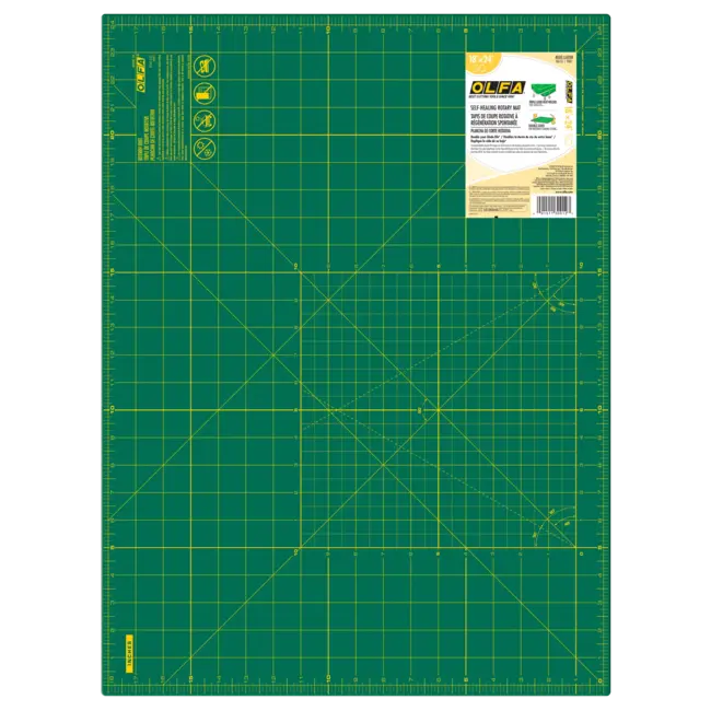 18" x 24" Green Double-Sided, Self-Healing Rotary Mat